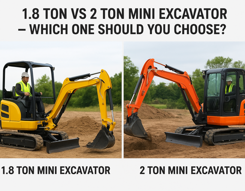 1.8 Ton vs 2 Ton Mini Excavator — Which One Should You Choose?