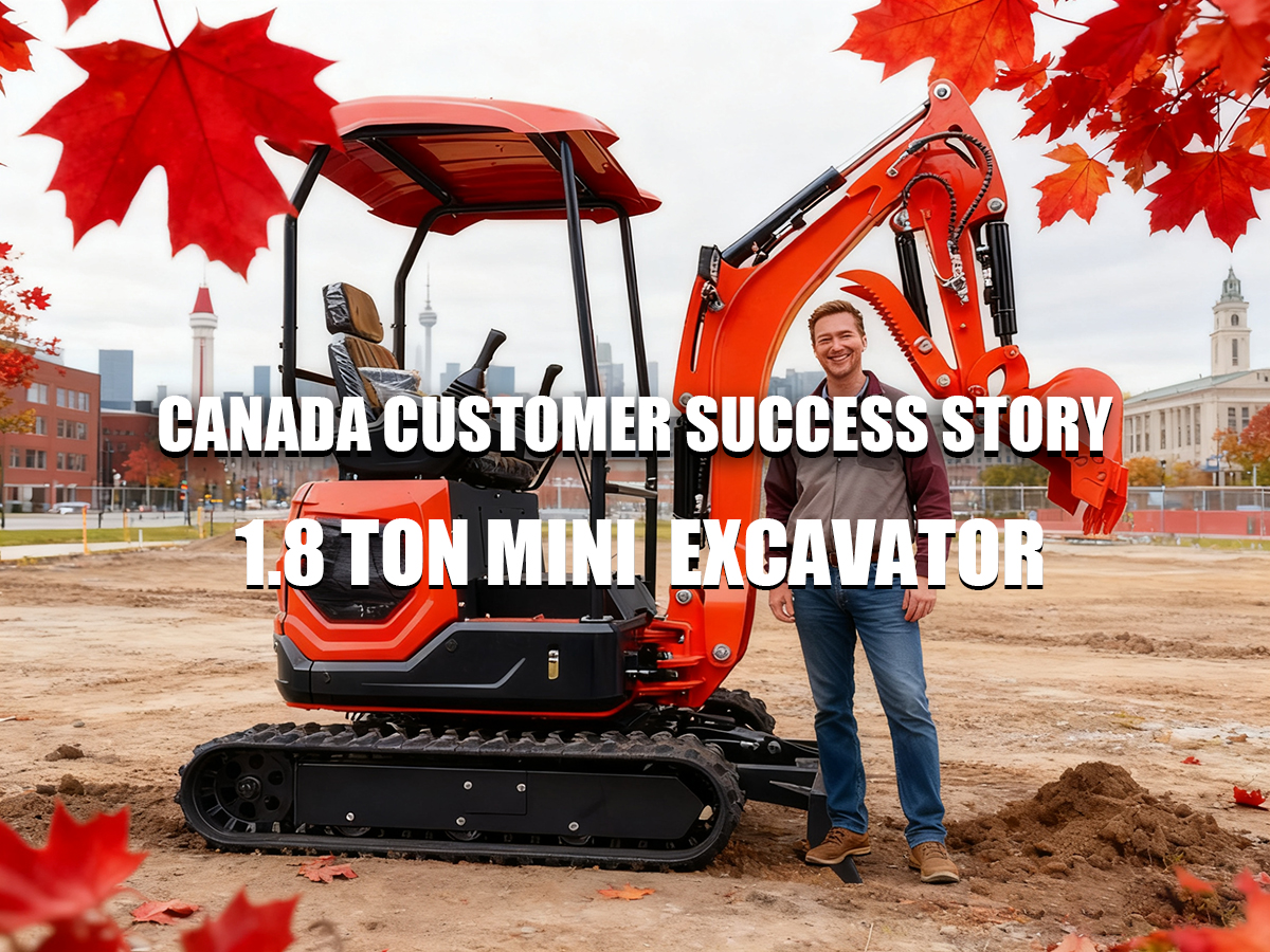 Canada Customer Success Story — 1.8 Ton Mini Excavator